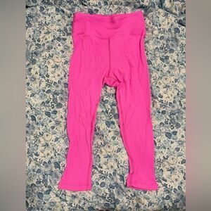 Years of Ours Bright Pink Crop Leggings size 6